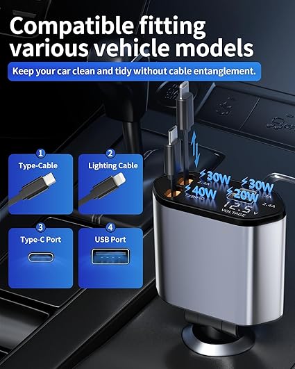 Retractable Car Charger